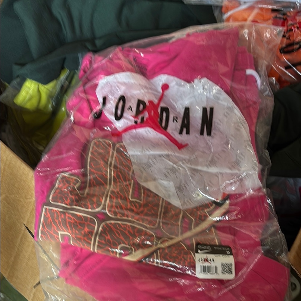 Jordan Bright Pink Graphic Hoodie